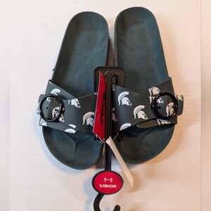 Woman's Michigan State Slides Size Small 5-6 BNWT